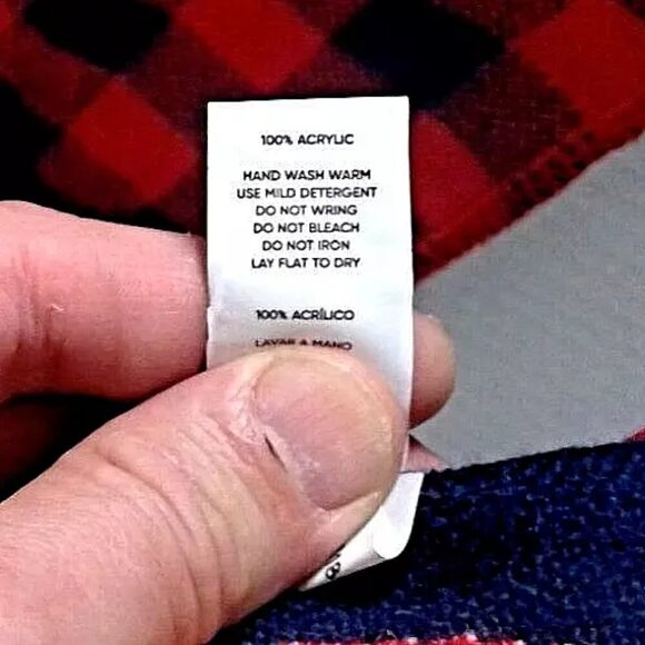 Foco Washington Nationals Scarf Red/Blue Plaid Logo Spellout Nats MLB - Picture 9 of 10